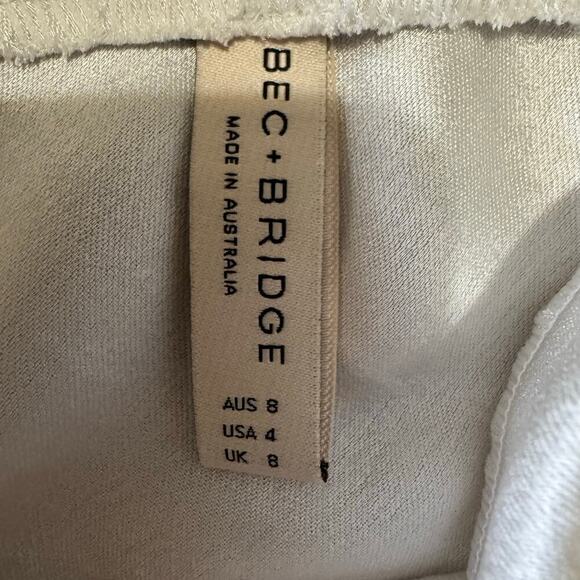 Bec And Bridge The Dreamer Strapless Top and Skirt Two Piece Set Size 4 White - Picture 9 of 11